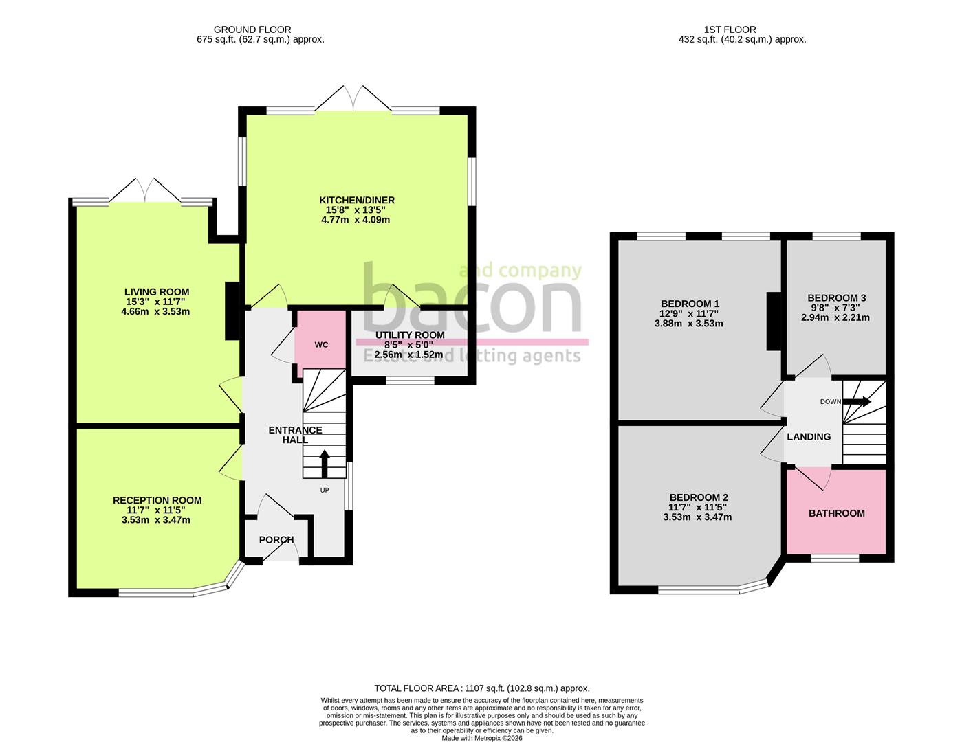 Floor Plan | House - Semi-Detached | Shirley Drive, Worthing, BN14 | For Sale